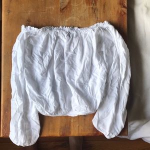 Off the shoulder brandy Melville top.